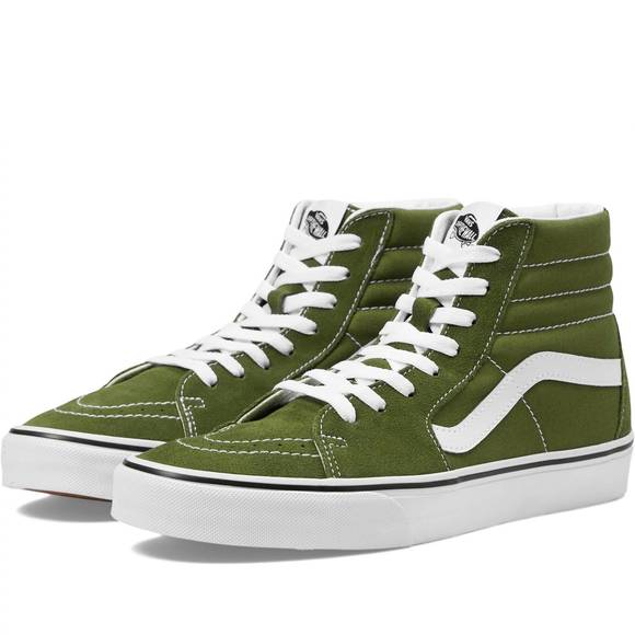 NEW VANS women sk8-hi color theory sneaker in pesto - Picture 1 of 4